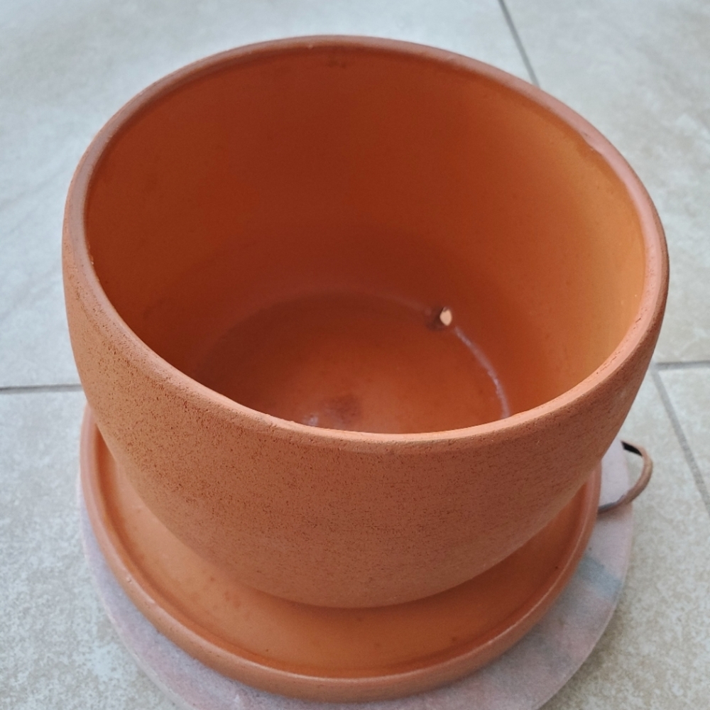 4.5" Terracotta Pot with saucer